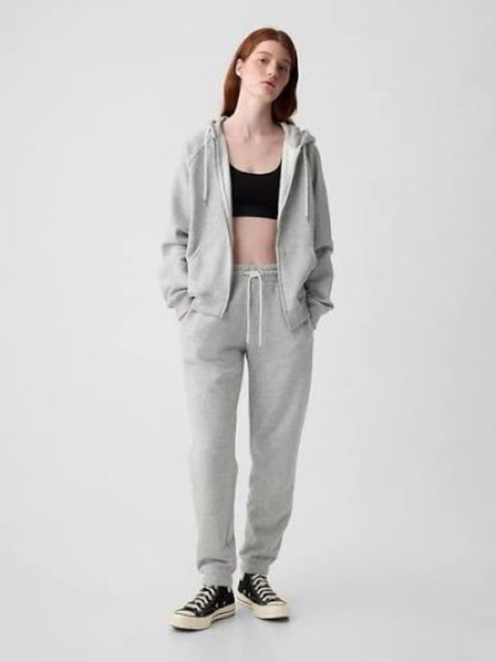 GAP Vintagesoft Women's Jogger Sweatpants heather grey NWT